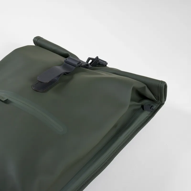 Rains Rolltop Rucksack Green -10