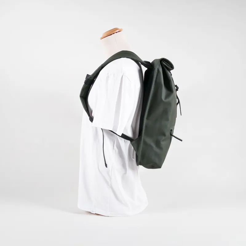Rains Rolltop Rucksack Green -4