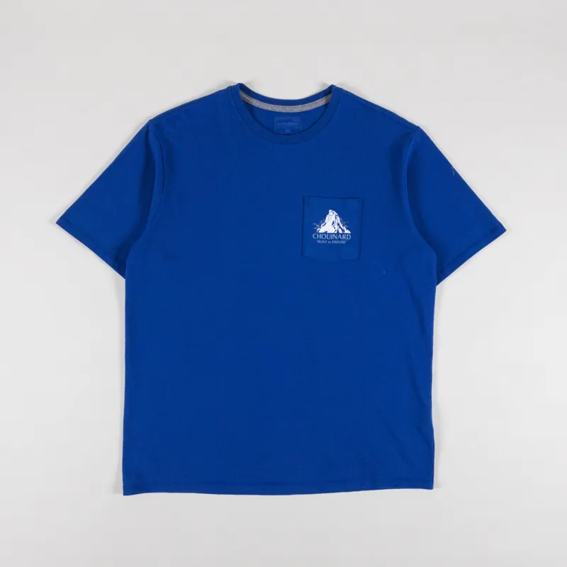 Patagonia Chouinard Crest Pocket Responsibili-Tee Endless Blue-1