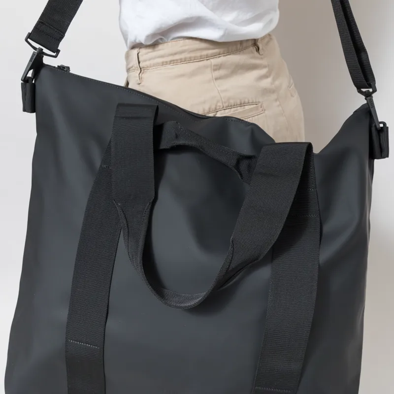 Rains Womens Tote Bag Black-9