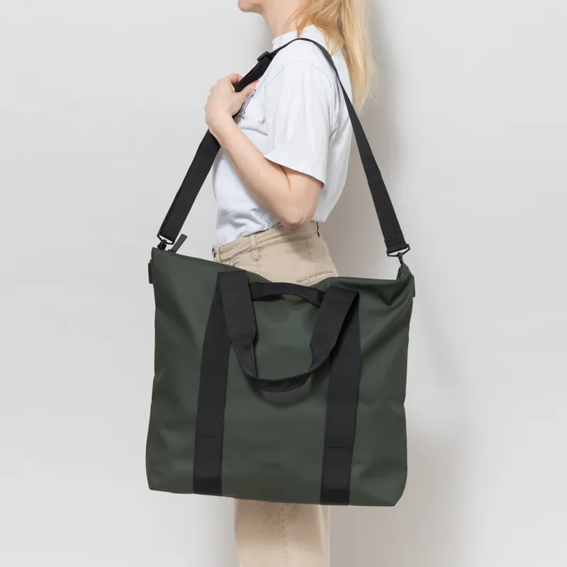 Rains Womens Tote Bag Green-3
