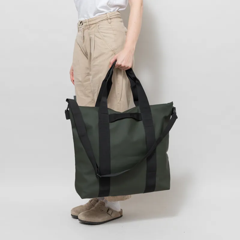 Rains Womens Tote Bag Green-1