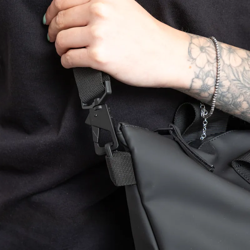 Rains Womens Tote Bag Mini Black-8