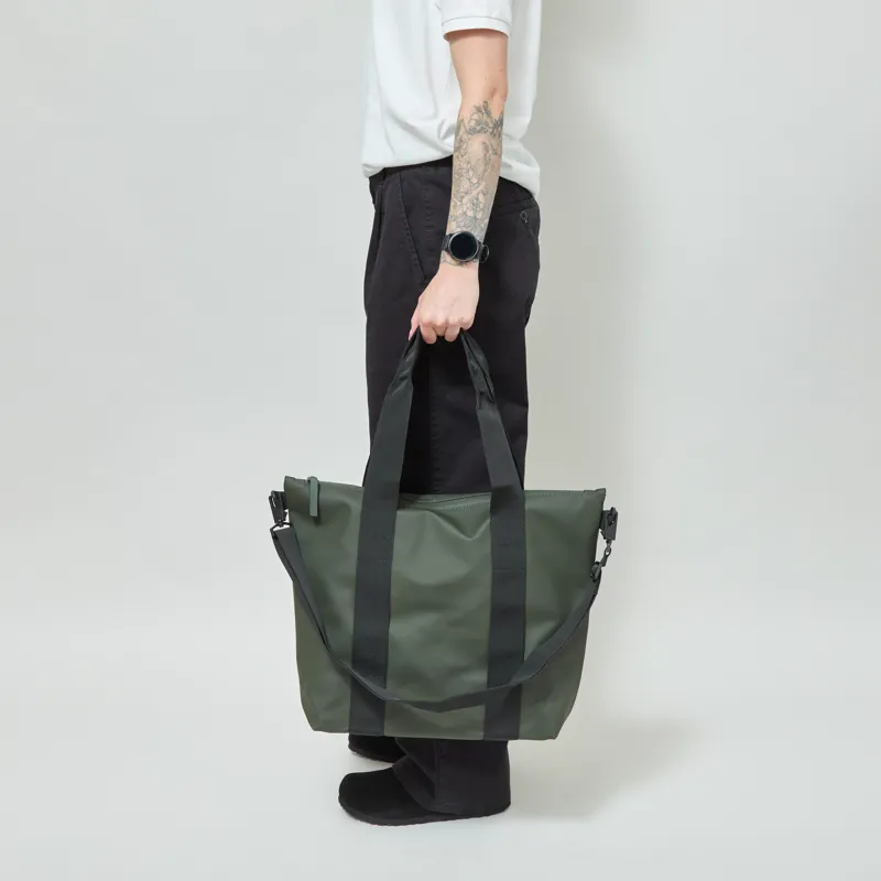 Rains Womens Tote Bag Mini Green-2