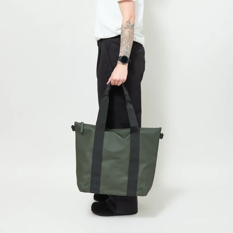Rains Womens Tote Bag Mini Green-1