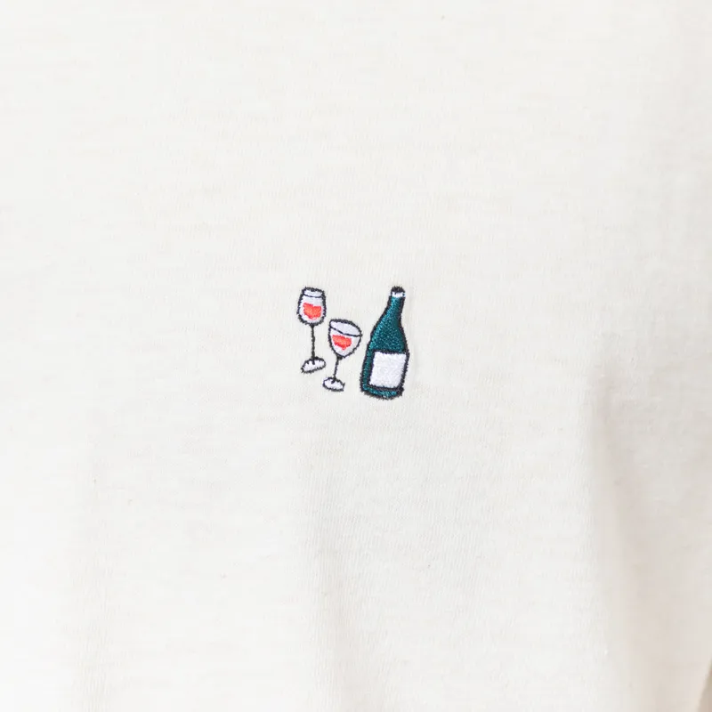 Revolution Application T Shirt Off White Melange-5