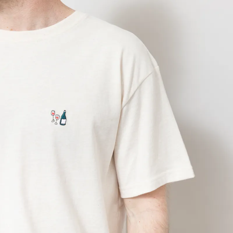 Revolution Application T Shirt Off White Melange-3