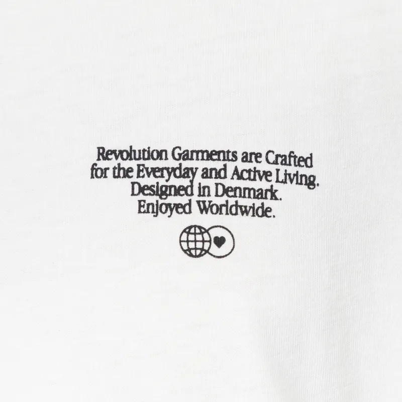 Revolution Vintage Printed T Shirt Off White-4
