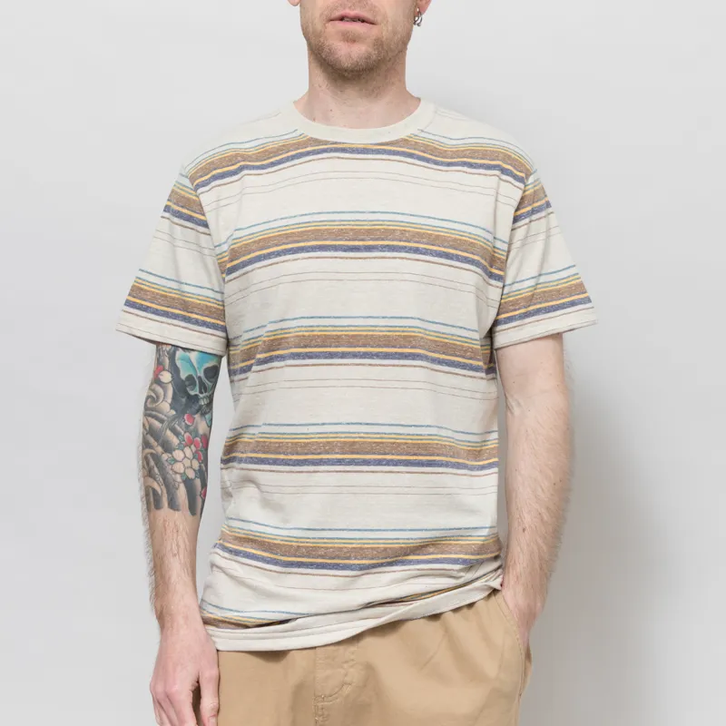 Revolution Regular Striped T Shirt Off White