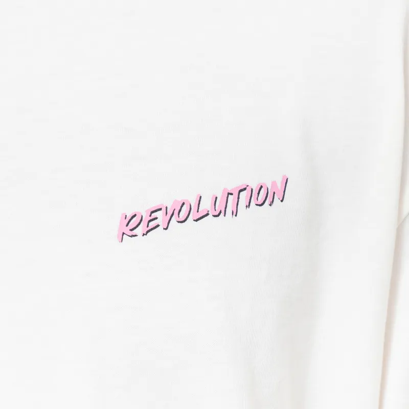 Revolution Pray For Surf Printed T Shirt Off White-4