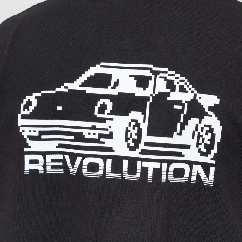 Revolution Car Printed T Shirt Black-3