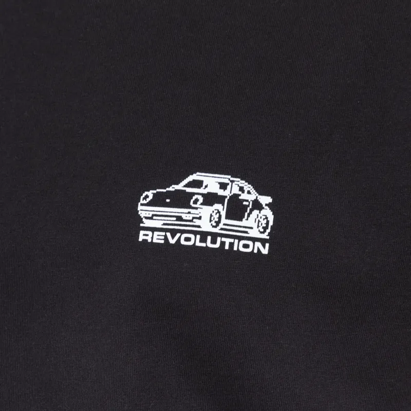 Revolution Car Printed T Shirt Black-4