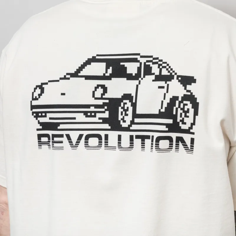 Revolution Car Printed T Shirt Off White-3