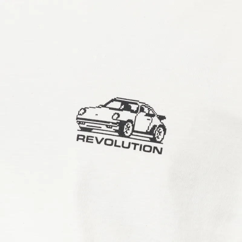 Revolution Car Printed T Shirt Off White-4