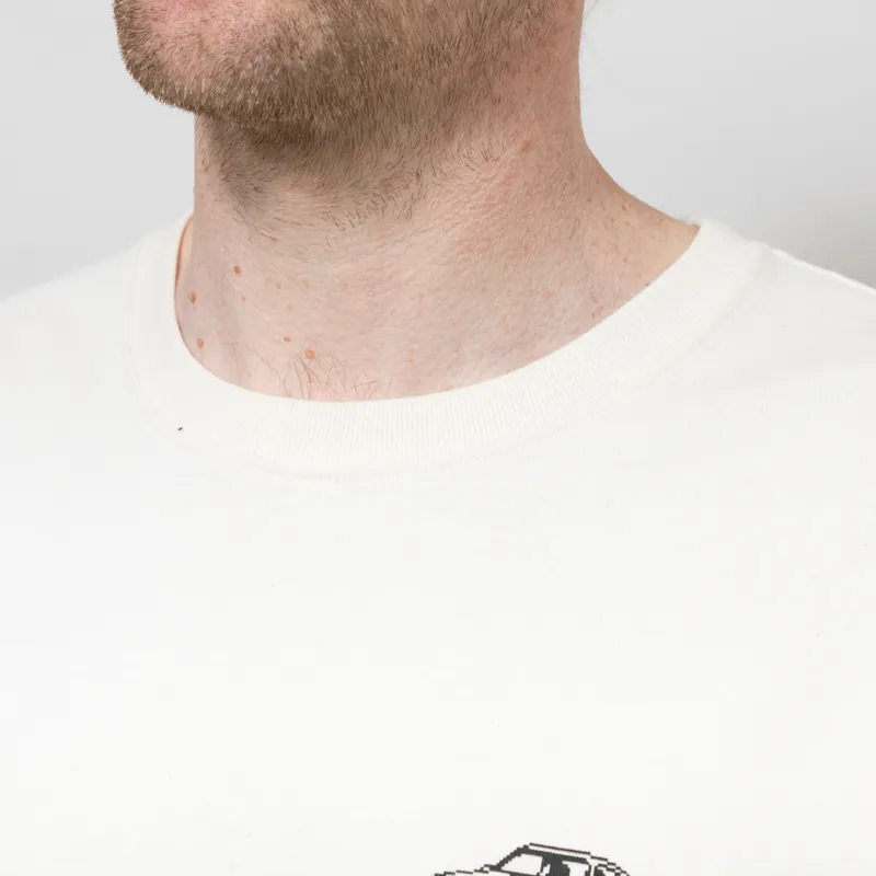 Revolution Car Printed T Shirt Off White-2