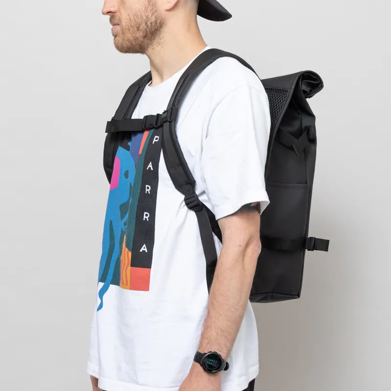 Rains Rolltop Rucksack Large Black-4