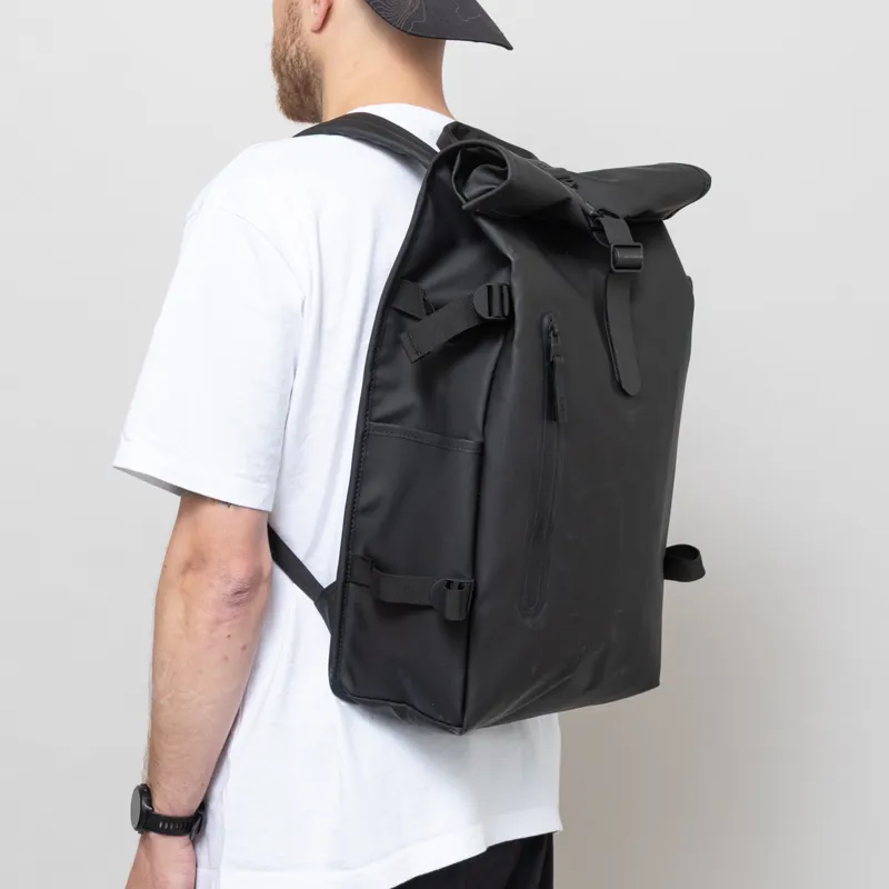 Rains Rolltop Rucksack Large Black-6