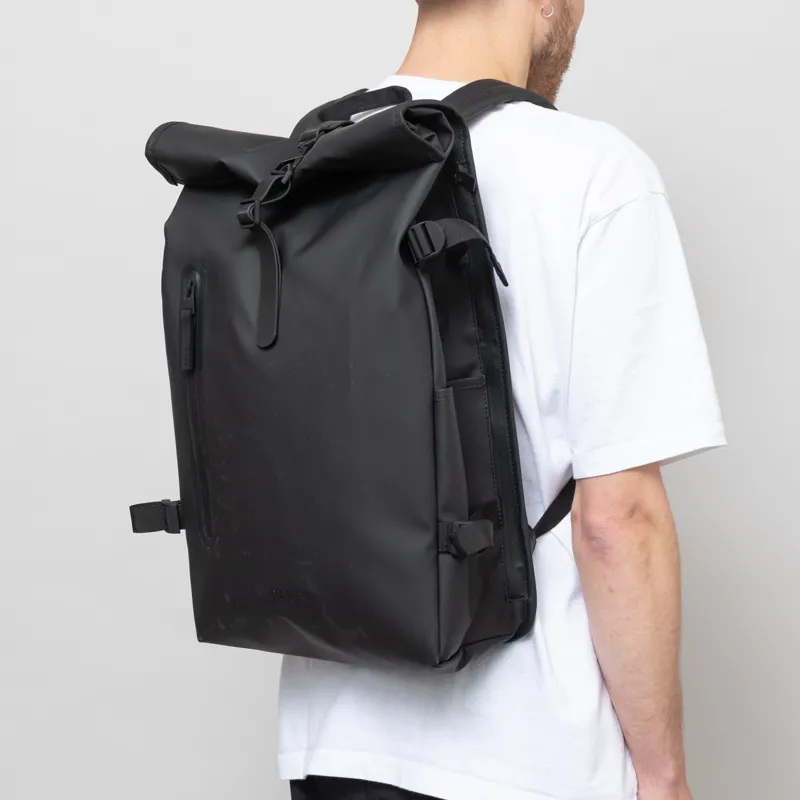 Rains Rolltop Rucksack Large Black-1