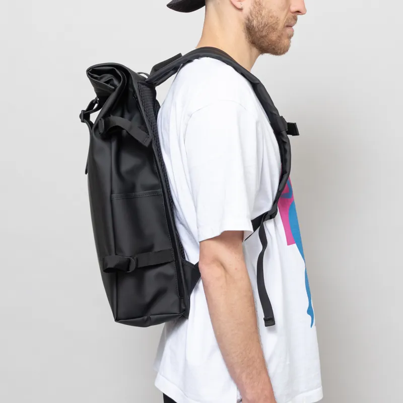 Rains Rolltop Rucksack Large Black-2