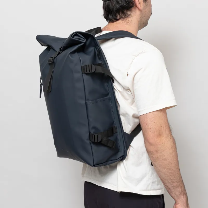 Rains Rolltop Rucksack Large Navy-6