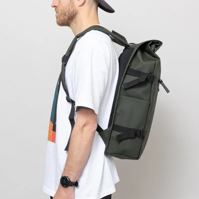 Rains Rolltop Rucksack Large Green-2