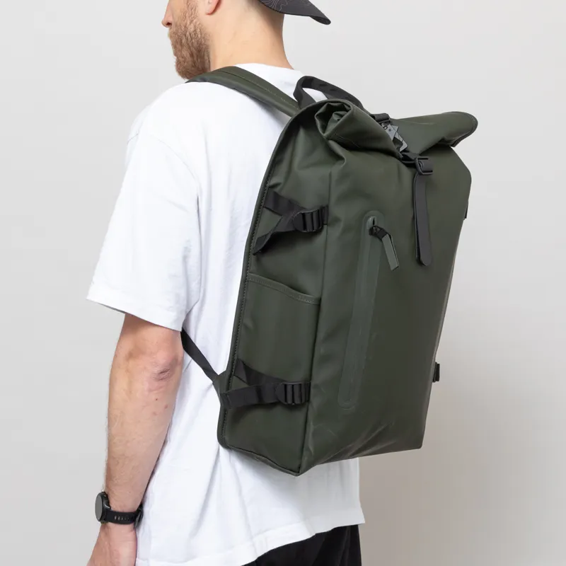 Rains Rolltop Rucksack Large Green-1