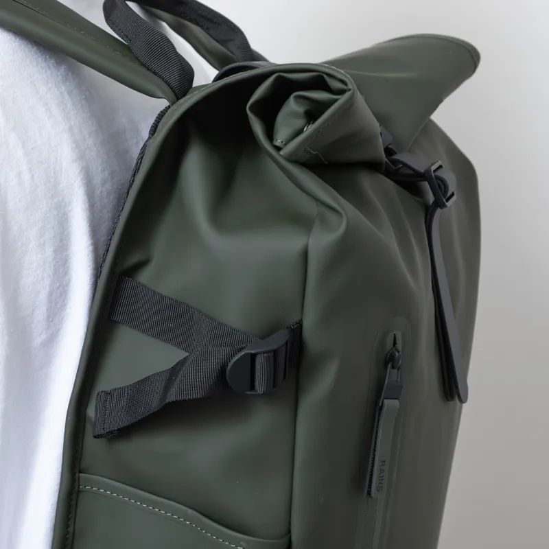 Rains Rolltop Rucksack Large Green-7
