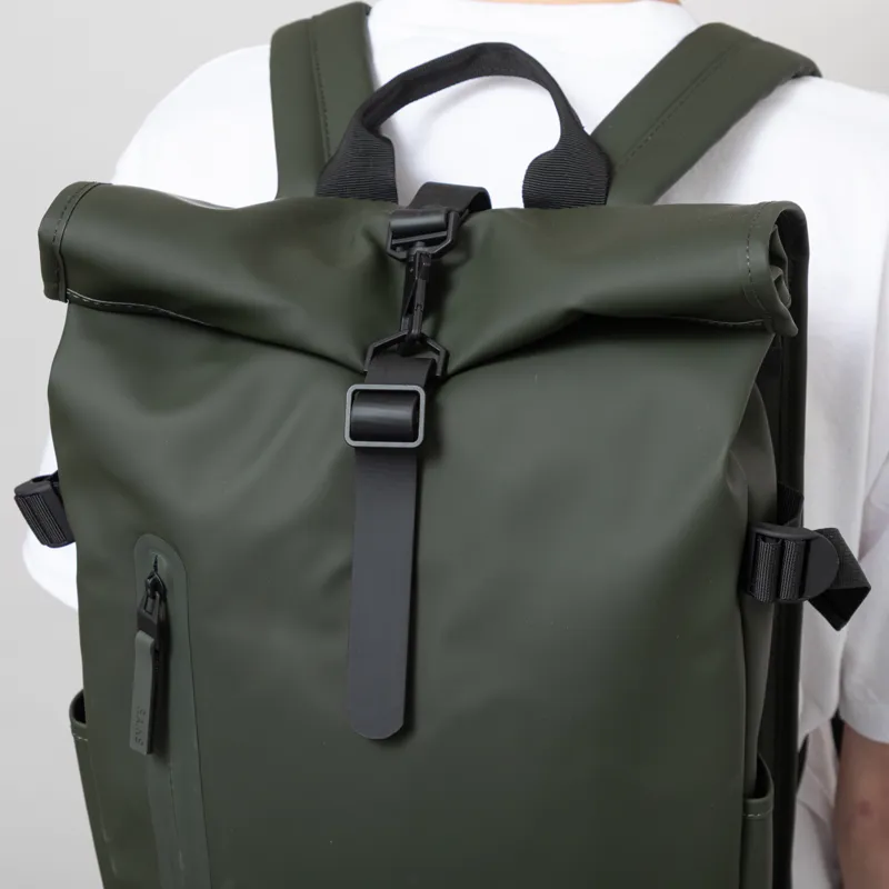 Rains Rolltop Rucksack Large Green-8