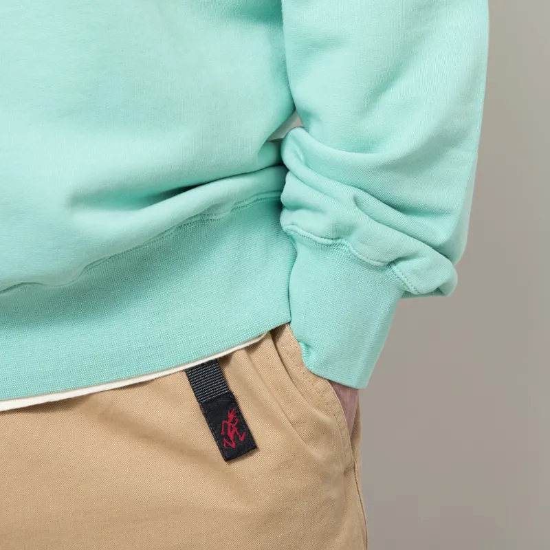 Nudie Jeans Palle Sweatshirt Take It Easy Turquoise-5