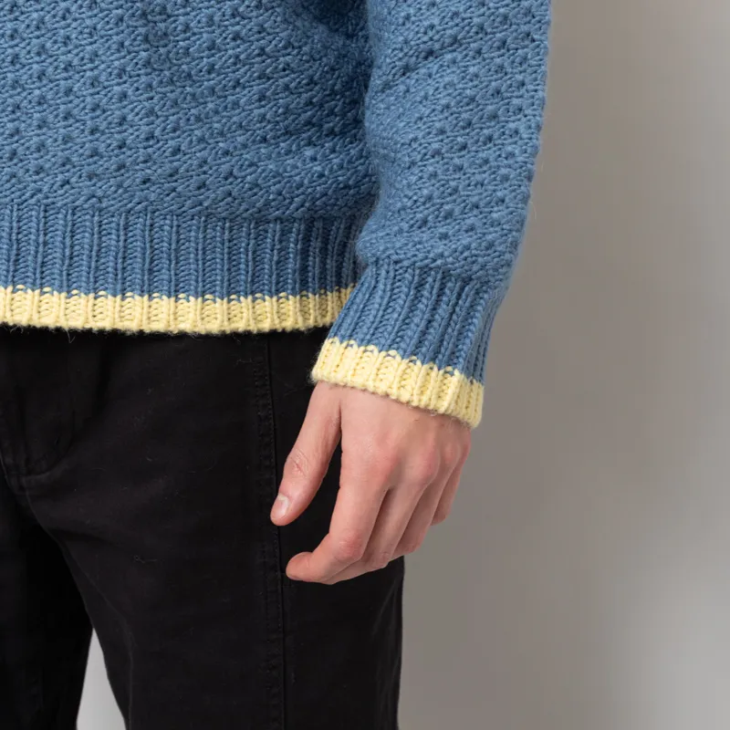 Obey Loreto Polo Sweater Captains Blue Multi-6