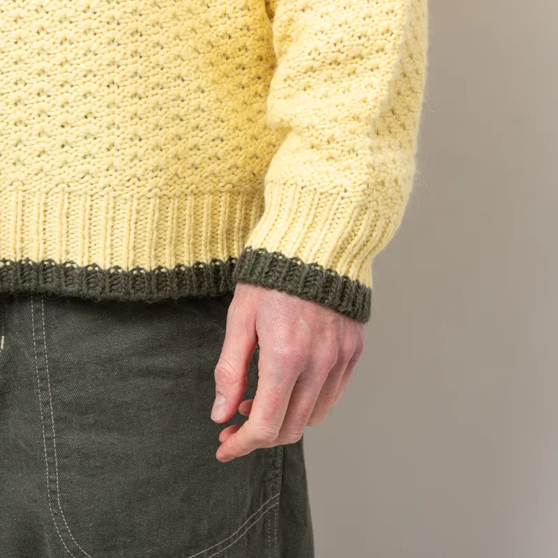 Obey Loreto Polo Sweater Straw Multi-6