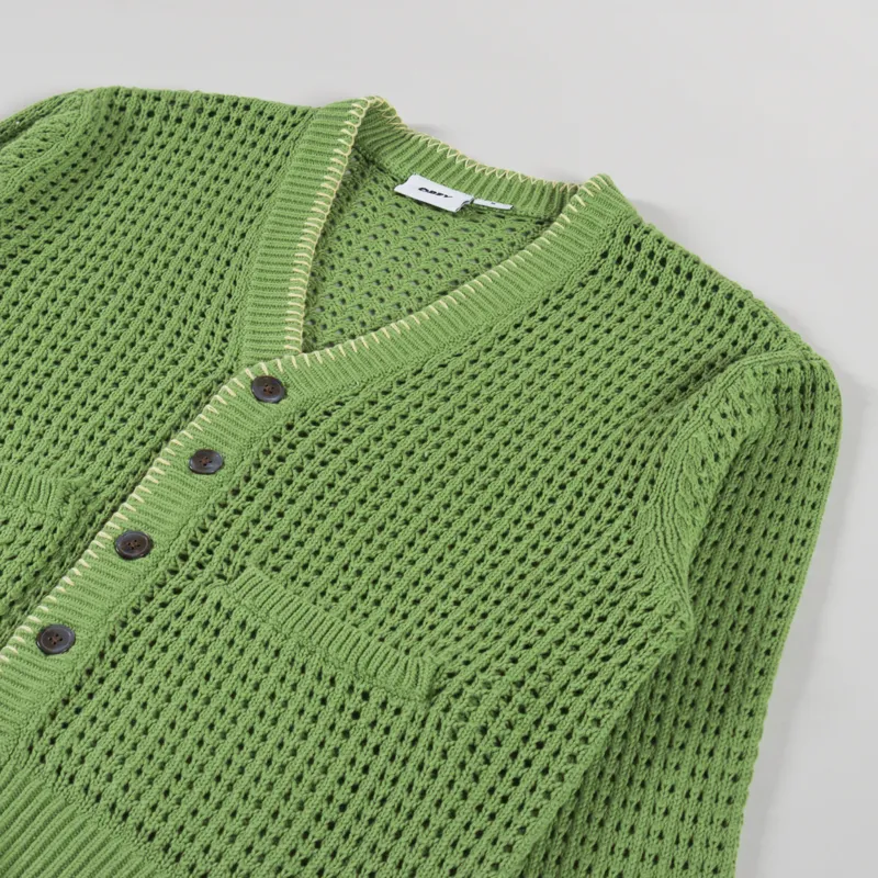 Obey Ethan Cardigan Matcha Multi-2