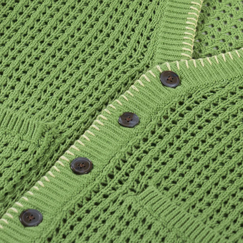 Obey Ethan Cardigan Matcha Multi-4