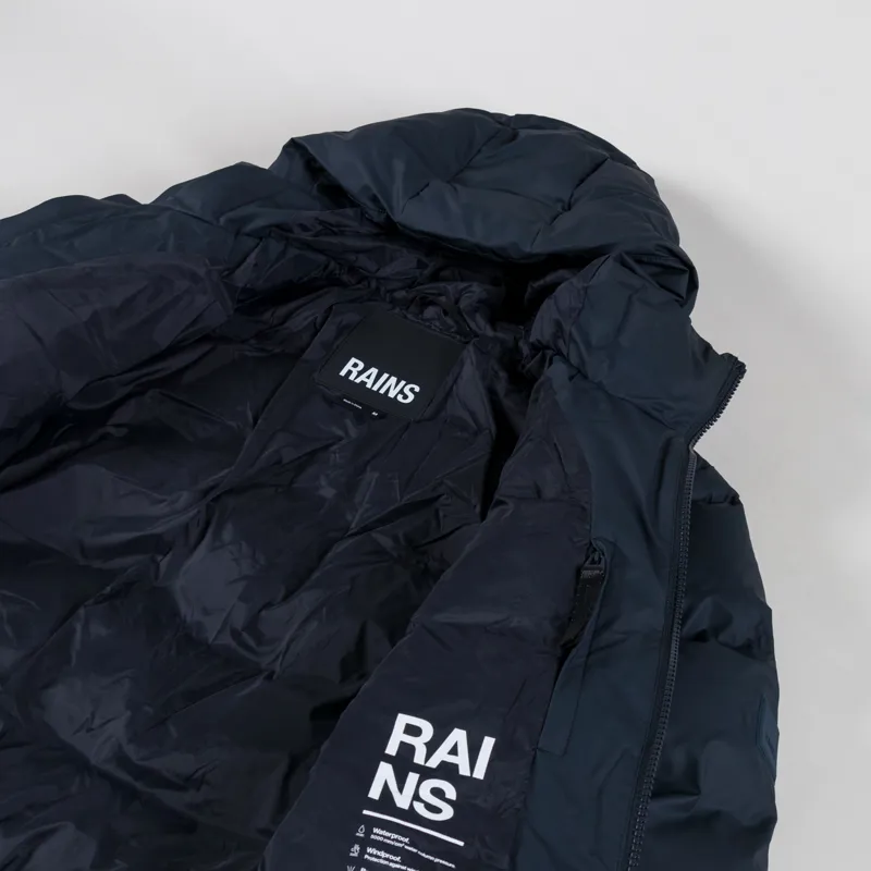Rains Alta Puffer Jacket Navy-4