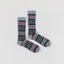 Anonymous Ism Wool Jacquard Crew Socks Grey