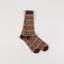 Anonymous Ism Wool Jacquard Crew Socks Brown