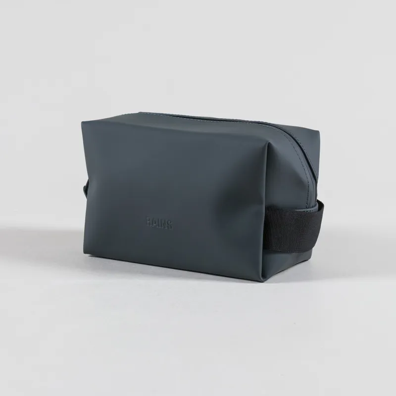 Rains Womens Wash Bag Small Dark Grey-4