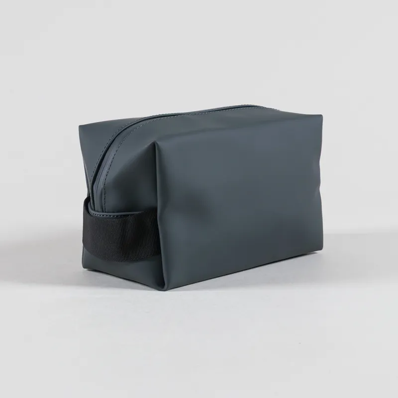 Rains Womens Wash Bag Small Dark Grey-3