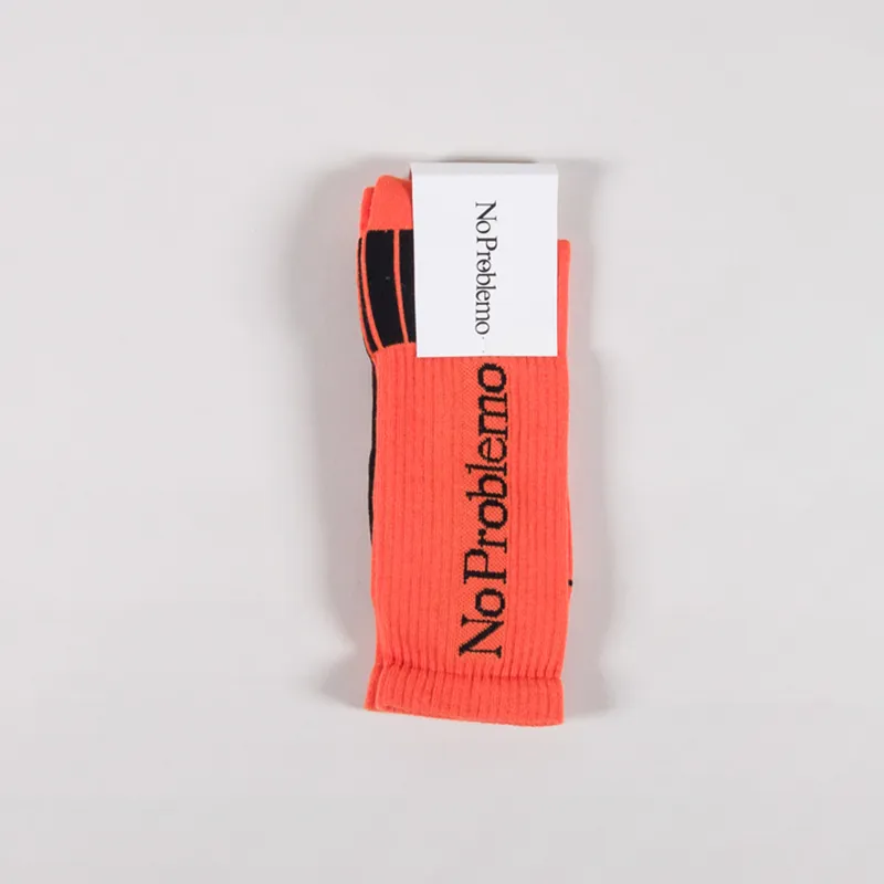 No Problemo Socks Orange