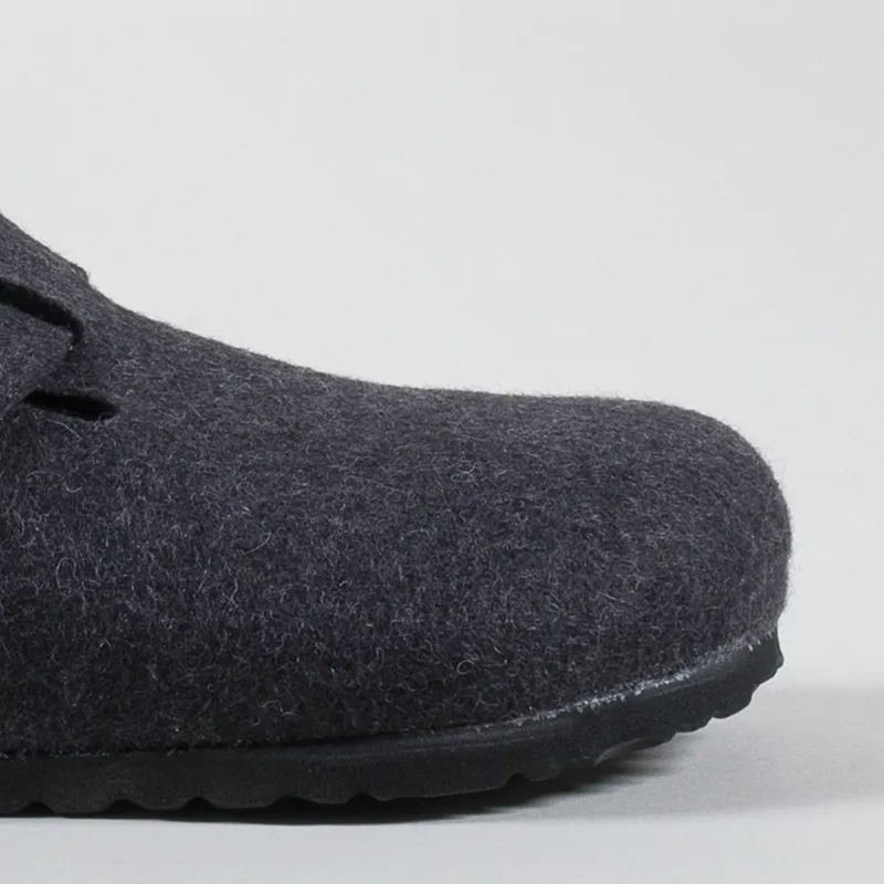 Birkenstock Boston BS Regular Fit Sandals Wool Felt Anthracite-5