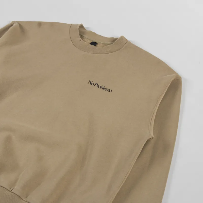 No Problemo Mini Problemo Sweatshirt Khaki-2