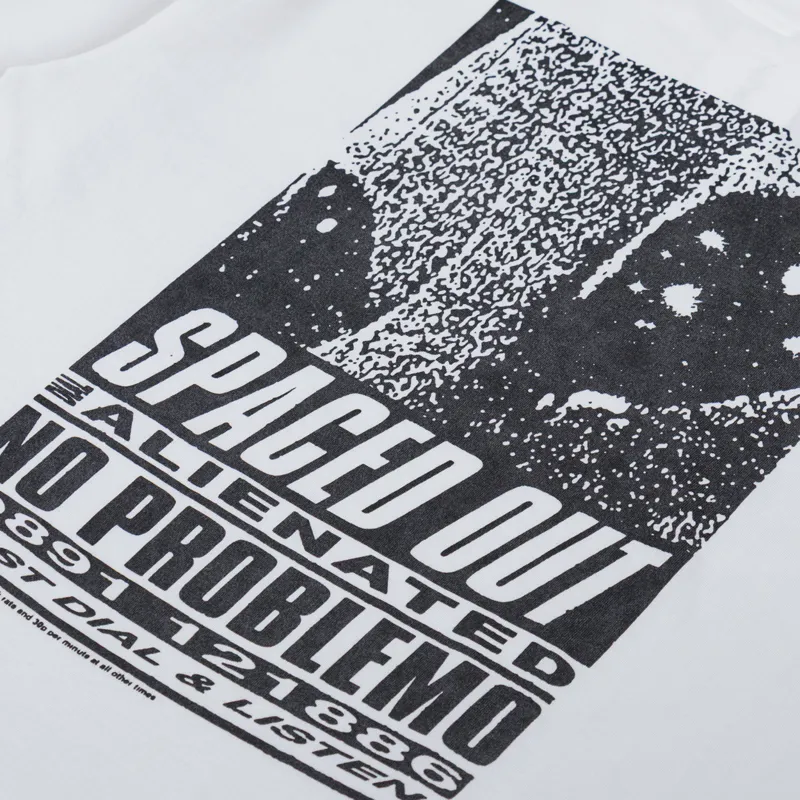 No Problemo Spaced Out T Shirt White-4