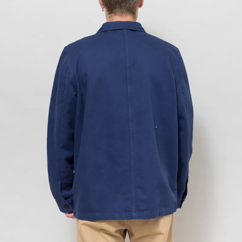 Nudie Jeans Barney Worker Jacket Mid Blue-2