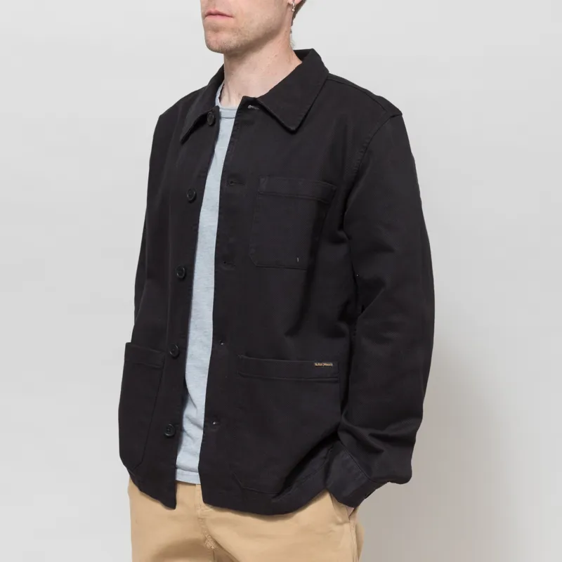 Nudie Jeans Barney Worker Jacket Black-1