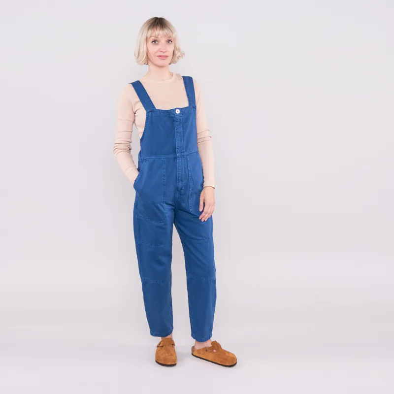 Sideline Womens Celia Dungarees Washed Blue-1