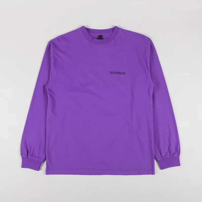 No Problemo Sidd Long Sleeve T Shirt Lilac-1