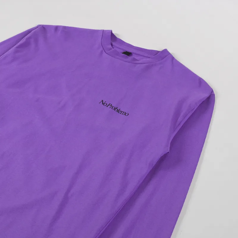 No Problemo Sidd Long Sleeve T Shirt Lilac-3