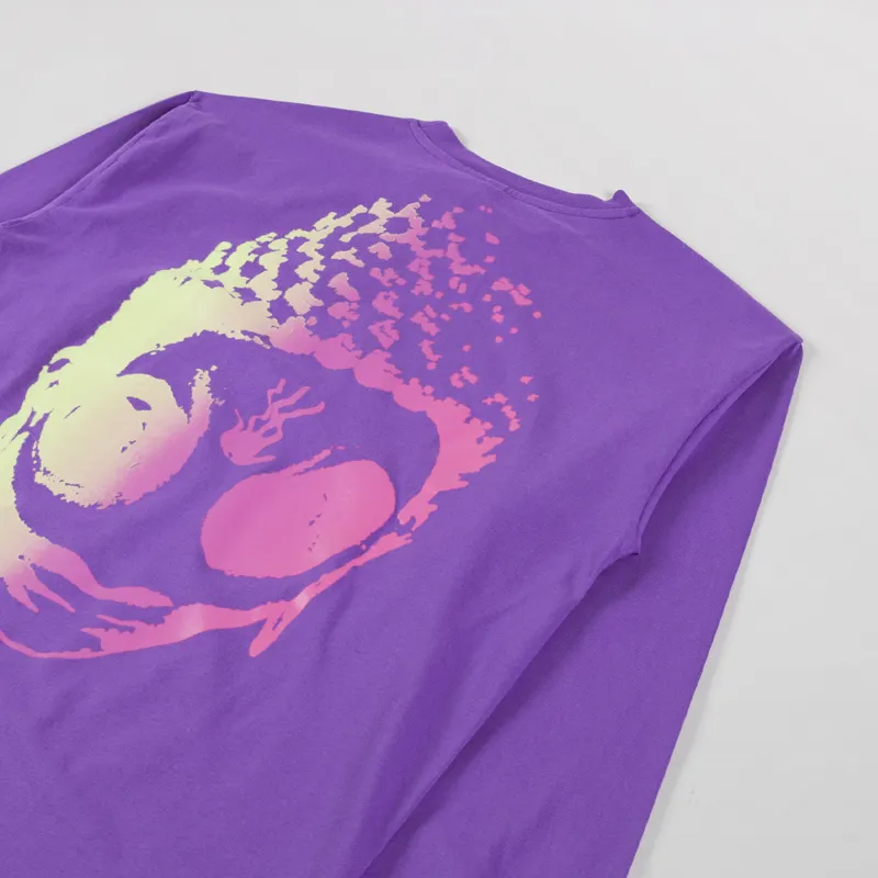 No Problemo Sidd Long Sleeve T Shirt Lilac-2