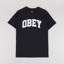 Obey Collegiate T Shirt Black