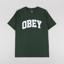 Obey Collegiate T Shirt Forest Green